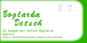 boglarka detsch business card